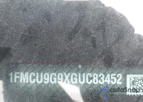 2016 Ford Escape Se from USA, damaged, VIN 1FMCU9G9XGUC83452